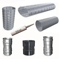 Edelstahl Abgassystem Flex einwandig