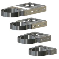 Edelstahl Universal verstärkte Wandhalter 100 - 400 mm