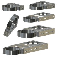 Edelstahlschornstein Wandhalter Universal verstellbar 50...