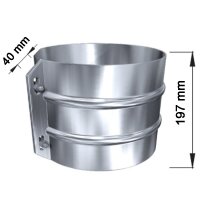 Edelstahlschornstein Universal Klemmband statisch DW 80 -...