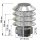 Edelstahlschornstein Regenhaube mit Lamellen DW 113 - 300 mm