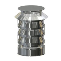 Edelstahlschornstein " Rauchsauger" Regenhaube...
