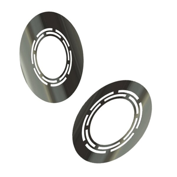 Edelstahlschornstein Decken- / Wandblende mit Hinterlüftung 0° - 45° DW 80 - 250 mm