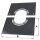 Edelstahlschornstein 2-teilige Deckenblende mit Hinterlüftung DW 80 - 300 mm