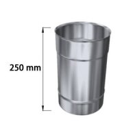 Edelstahlschornstein Längenelement einwandig 250 mm...