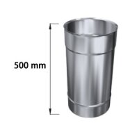 Edelstahlschornstein Längenelement einwandig 500 mm...