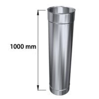 Edelstahlschornstein Längenelement einwandig 1000 mm...