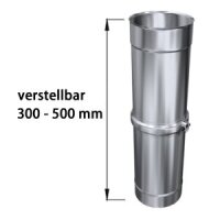 Edelstahlschornstein Längenelement einwandig...