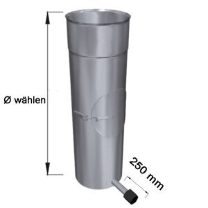 Edelstahlschornstein KPR+OK Prüföffnung einwandig DN 100 - 300 mm