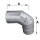Edelstahlschornstein einwandiger 90° Bogen mit Revision DN 80 - 300 mm