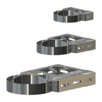 Edelstahlschornstein Wandhalter verstellbar einwandig DN...