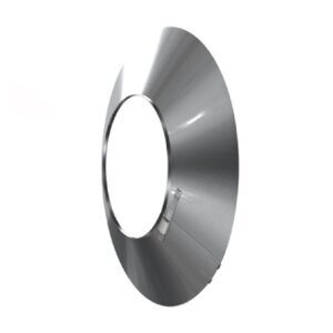 Edelstahlschornstein Wandblende einwandig DN 80 - 300 mm