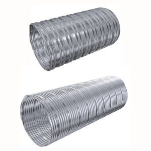 Edelstahlschornstein Flexrohr ein- und doppellagig 0,12 mm Länge 1000mm  DN 80 - 250 mm