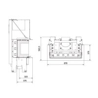 Kamineinsatz Fram 3/68/28