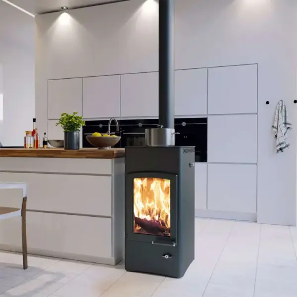 Kaminofen Austroflamm Lucy Cook 6 kW mit Stahlkochplatte