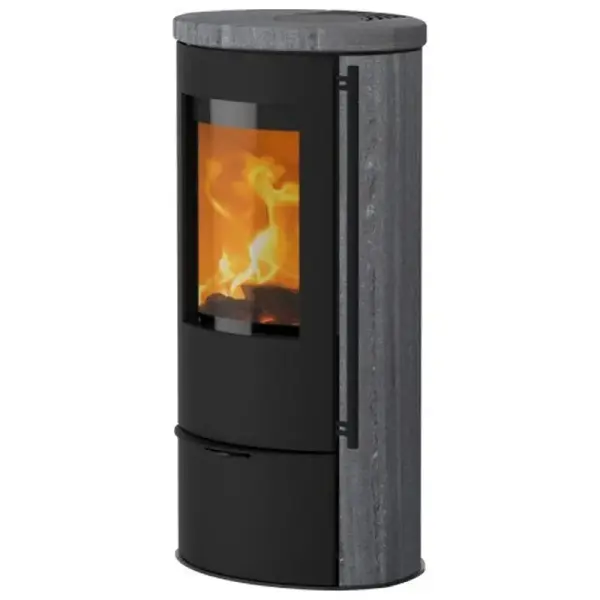 Kaminofen Lotus Liva 5 Indian Night 5 kW 3 Griffvarianten wählbar