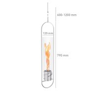 Höfats SPIN 1200 Hängefeuer silber