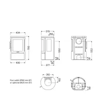 Kaminofen HWAM 2610C mit Seitenscheiben –...