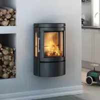 Kaminofen HWAM 2610C mit Seitenscheiben – verschiedene Ausführungen, Grau und Schwarz, 4,5 kW