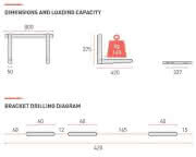 Rodigas Schiebekonsole mit Wasserwaage MS230 252 220