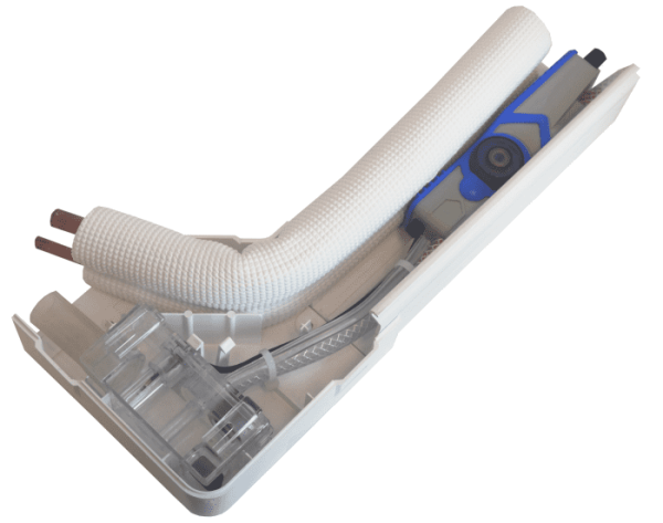 Charles Austen Pumps Tauwasserpumpe MicroBlue X86-008 mit Behältersensor, Alarmkabel und reinweißen Kanal, (Kanalpumpe)