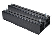 Aufstellbalken Set Kunststoff schwarz inkl. M10 Schrauben