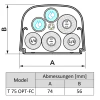 Kanal (T - OPT-FC), 2 Meter lang