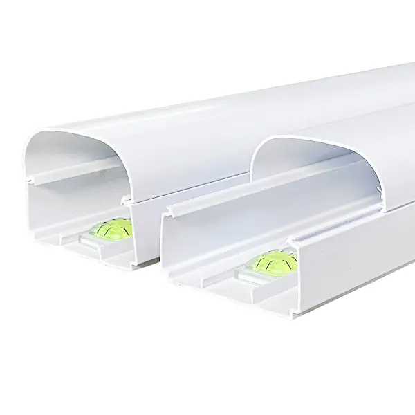 Kanal (TB - OPT), 2 Meter lang, HalfCover + Libelle, weiß