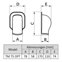 Wandanschluss (TM - OPT)