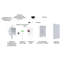 UP/AP Trockensiphon / Kugelsiphon REGIO mit Kugeldichtung...